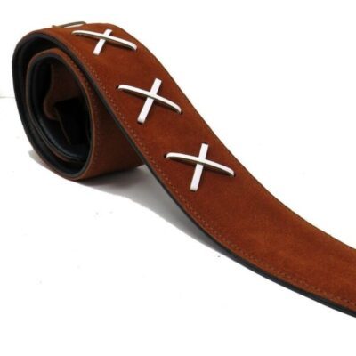 Leathergraft Gilmour Leather-Light Brown Guitar Strap