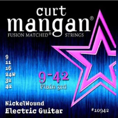 Curt Mangan 9-42 Nickel Wound Electric Guitar Strings