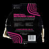 Ernie Ball 25ft Braided Straight to Angle Instrument Cables -Black - Image 2