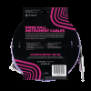 Ernie Ball 6067 25ft Braided Straight to Angle Instrument Cable Neon Orange - Image 2