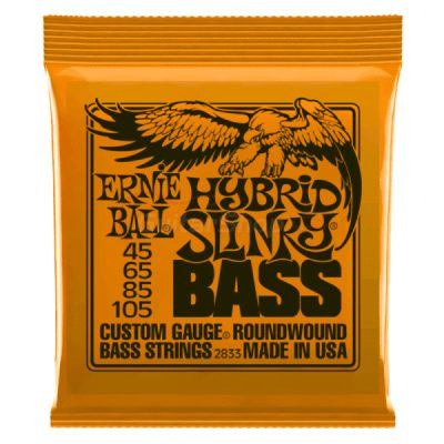 Ernie Ball Hybrid Slinky Bass Guitar Strings 45-105