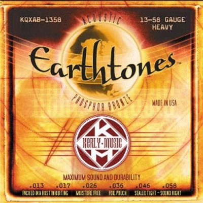 Kerly-Music Earthtones Phosphor Bronze Tempered Acoustic Guitar Strings 13-56