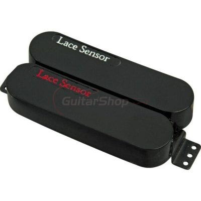 Lace Sensor Dually Bridge Pickup, Red/Silver with Black Covers