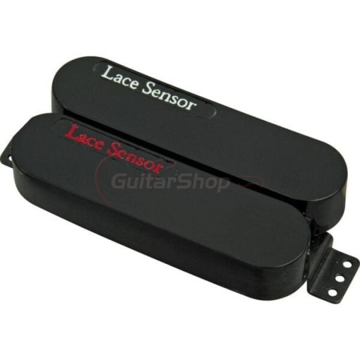 Lace Sensor Dually Bridge Pickup, Red/Silver with Black Covers