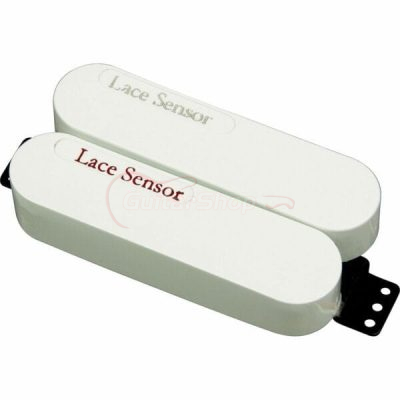 Lace Sensor Dually Bridge Pickup, Red/Silver with White Covers