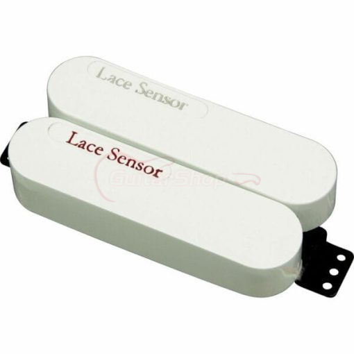 Lace Sensor Dually Bridge Pickup, Red/Silver with White Covers