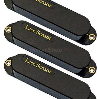 Lace Sensor Gold Pickup Set With Black Covers