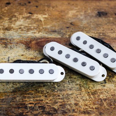 Monty's 54 Stratocaster Pickup Set Parchment Covers