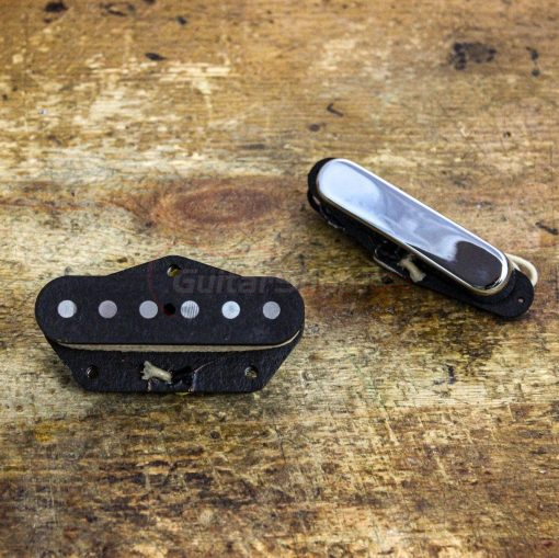 Monty's Retro Wind Telecaster Pickup Set Nickel Neck Cover