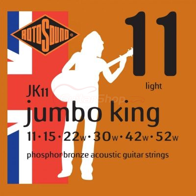 Rotosound JK11 Jumbo King Phosphor Bronze 11-52