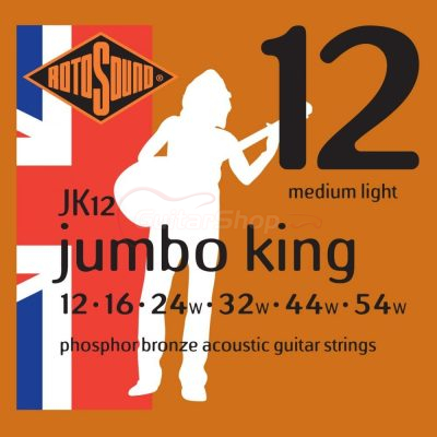 Rotosound JK12 Jumbo King Phosphor Bronze 12-54