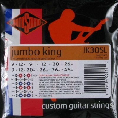Rotosound Jumbo king JK30SL 12 String Set