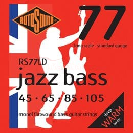 Rotosound RS77LD Long Scale Flatwound Strings 45 105
