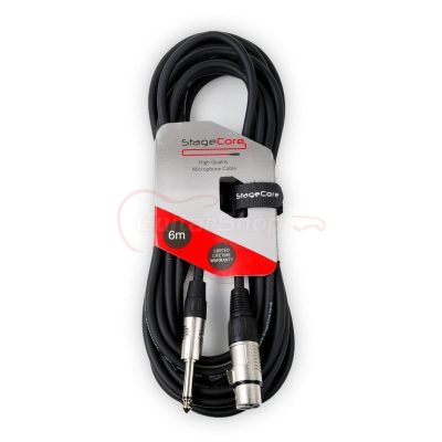 Stagecore XLR To Mono Jack 6 Metre Audio Cable