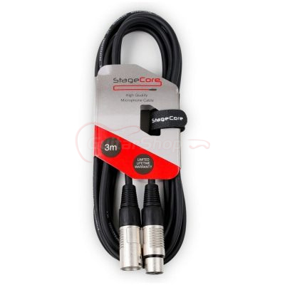Stagecore XLR To XLR 3 Metre Audio Cable