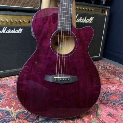 Tanglewood Azure Electro Cutaway Quilted Ash TA4CEPU Purple