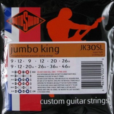 Rotosound Jumbo king JK30SL 12 String Set
