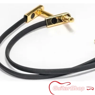 Leem 12 inch patch cable slimline gold angled ends