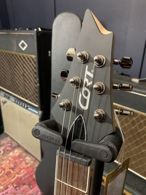 Cort KX300 Open Pore Raw Burst Headstock