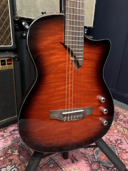 Tanglewood EMDC8CG Thinline Electro Nylon String-Cognac