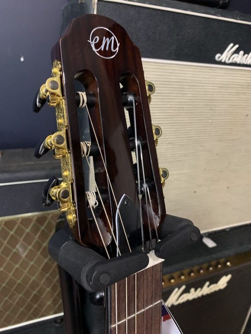 Tanglewood EMDC8CG Thinline Electro Nylon String-Headstock